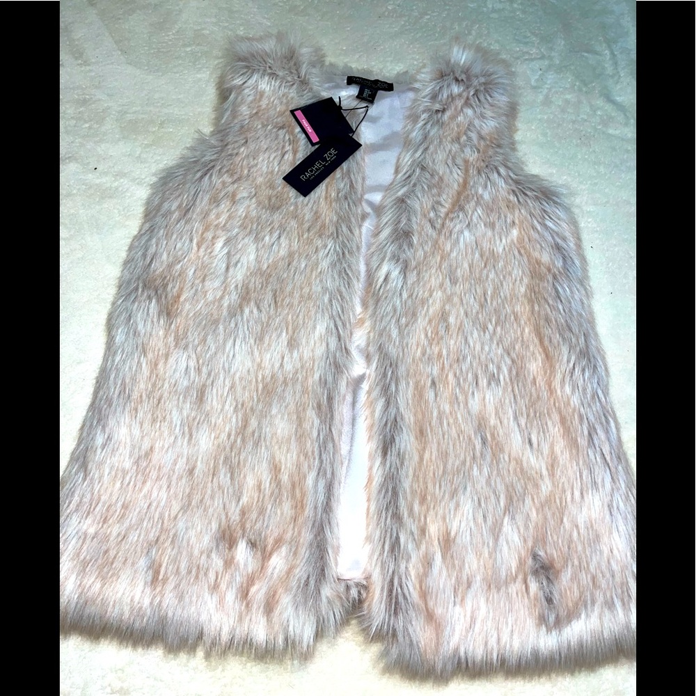 Rachel Zoe fuzzy vest
